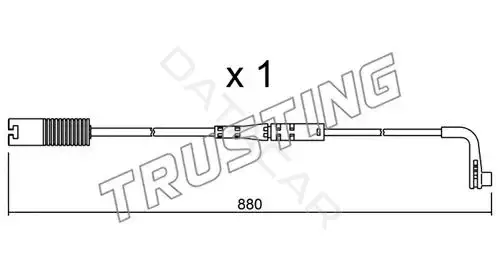 Датчик износа тормозных колодок TRUSTING SU.207