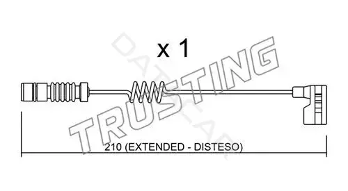 Датчик износа тормозных колодок TRUSTING SU.209