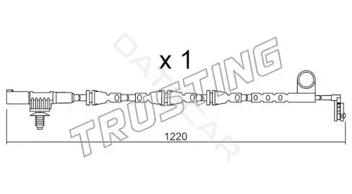 Датчик износа тормозных колодок TRUSTING SU.256