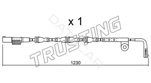Датчик износа тормозных колодок TRUSTING SU.257