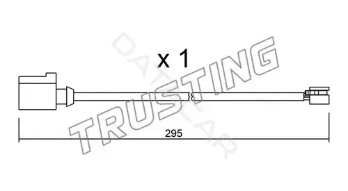 Датчик износа тормозных колодок TRUSTING SU.273