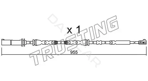 Датчик износа тормозных колодок TRUSTING SU.280