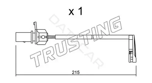 Датчик износа тормозных колодок TRUSTING SU.291