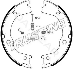 Колодки ручника TRUSTING 046.227K