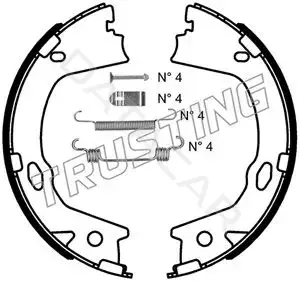 Колодки ручника TRUSTING 046.228K