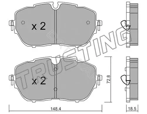 Тормозные колодки TRUSTING 1105.0