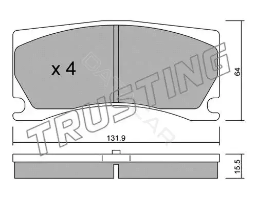 Тормозные колодки TRUSTING 1106.0