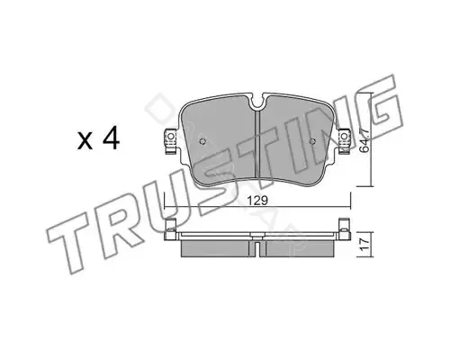 Тормозные колодки TRUSTING 1130.0