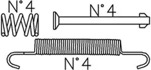 Ремкомплект тормозных колодок TRUSTING K393