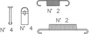 Ремкомплект тормозных колодок TRUSTING K396