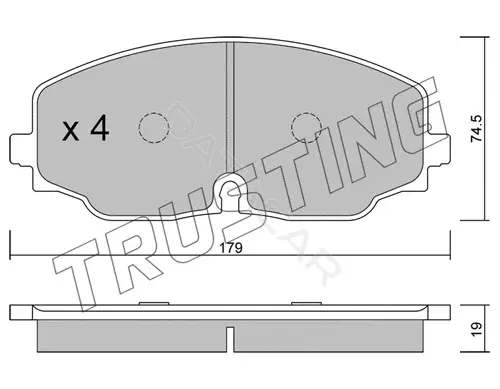 Тормозные колодки TRUSTING 1171.0