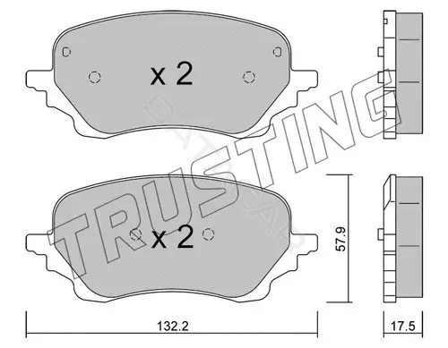 Тормозные колодки TRUSTING 1247.0