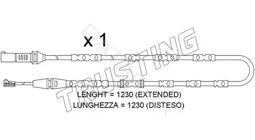 Датчик износа тормозных колодок TRUSTING SU.371