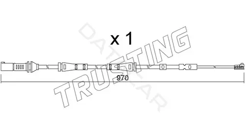 Датчик износа тормозных колодок TRUSTING SU.375