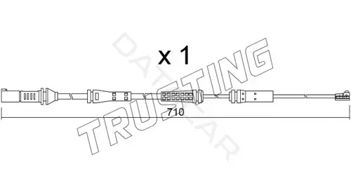 Датчик износа тормозных колодок TRUSTING SU.376