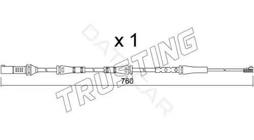 Датчик износа тормозных колодок TRUSTING SU.377