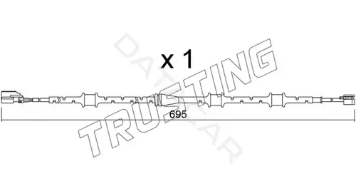 Датчик износа тормозных колодок TRUSTING SU.381