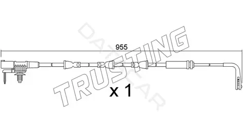 Датчик износа тормозных колодок TRUSTING SU.396