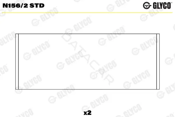 Вкладыши распредвала GLYCO N156/2STD