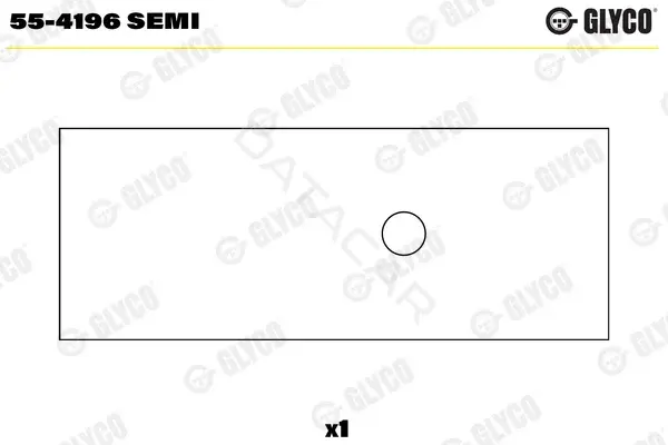 Вкладыши шатунные GLYCO 55-4196SEMI