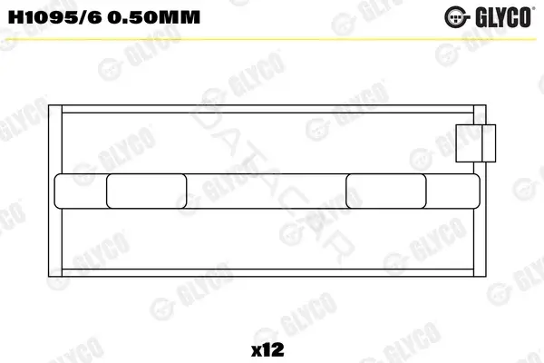 Вкладыши коренные GLYCO H1095/60.50mm