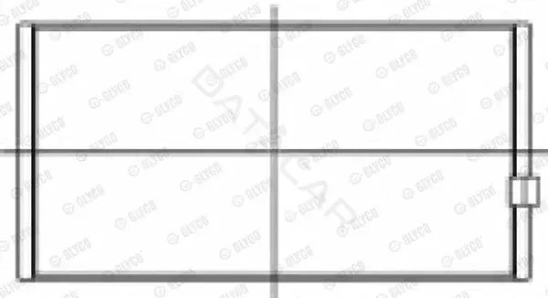 Вкладыши шатунные GLYCO 71-4239STD
