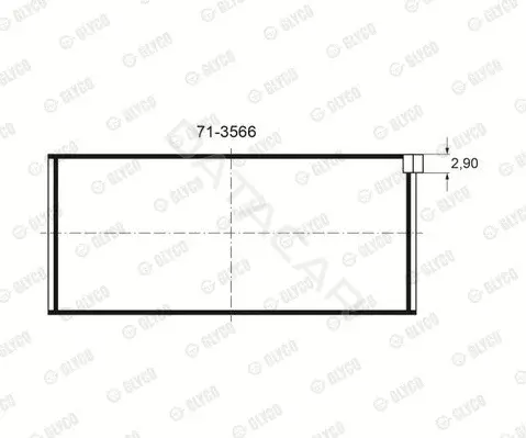 Подшипник ступицы GLYCO 71-3566