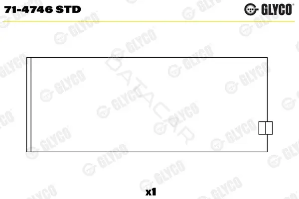 Вкладыши шатунные GLYCO 71-4746STD