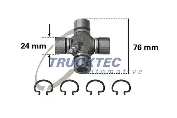 Муфта кардана TRUCKTEC 02.34.017
