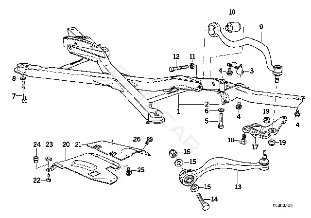 Болт подвески BMW 07119911694