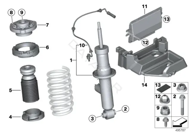 Опора амортизатора BMW 33536787175