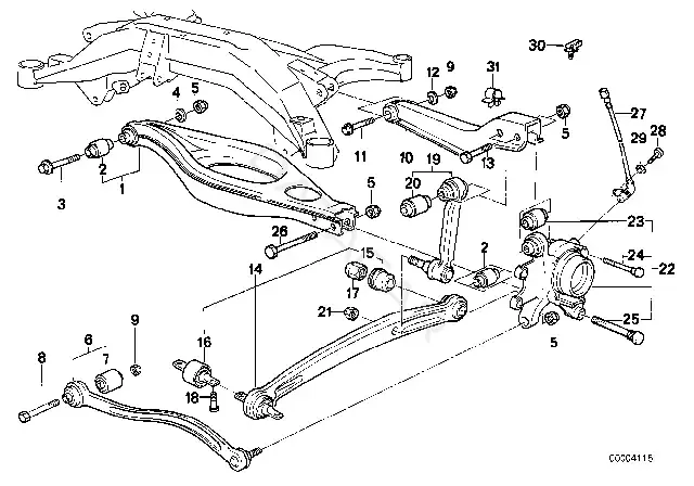 Болт подвески BMW 07119914829