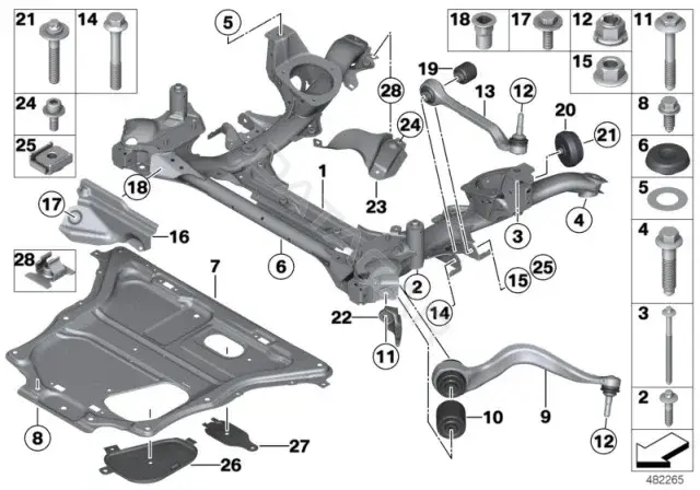 Сайлентблок рычага BMW 31126854729