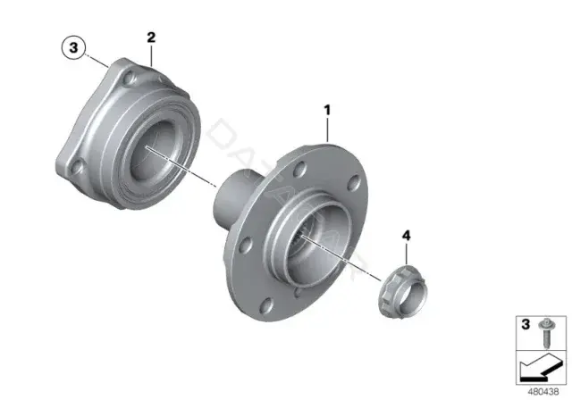 Болт подвески BMW 33406795332