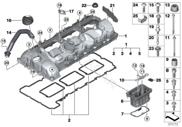 Болт подвески BMW 13537603841