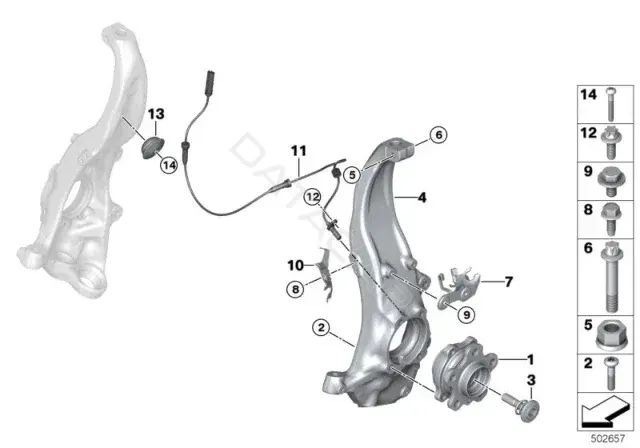 Подшипник ступицы BMW 33406899175
