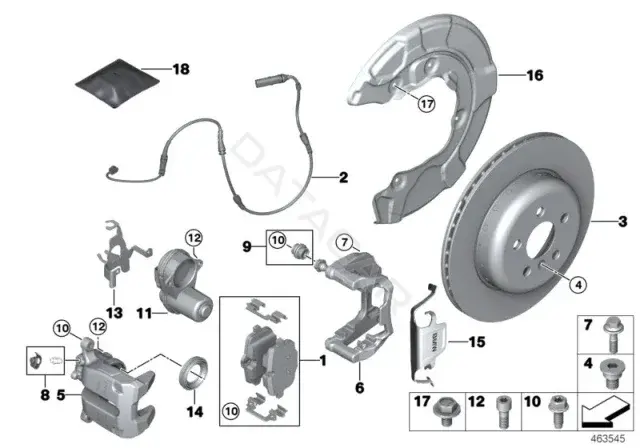 Тормозные колодки BMW 34216885187