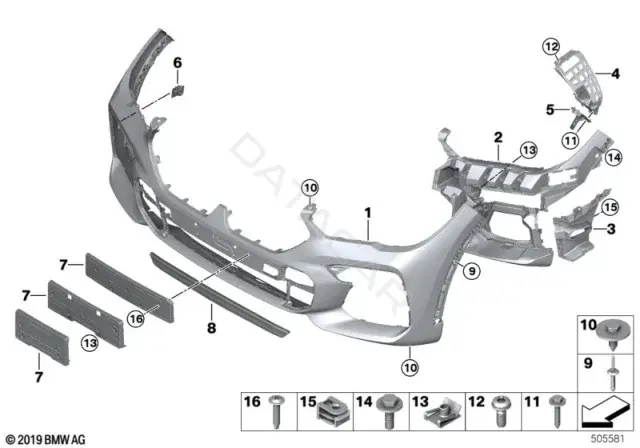 Дверь BMW 51118092293