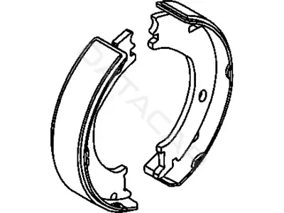 Барабанные колодки CHRYSLER 68001472AB