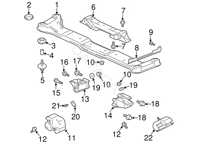 Подушка двигателя (Опора) MITSUBISHI 2910A066
