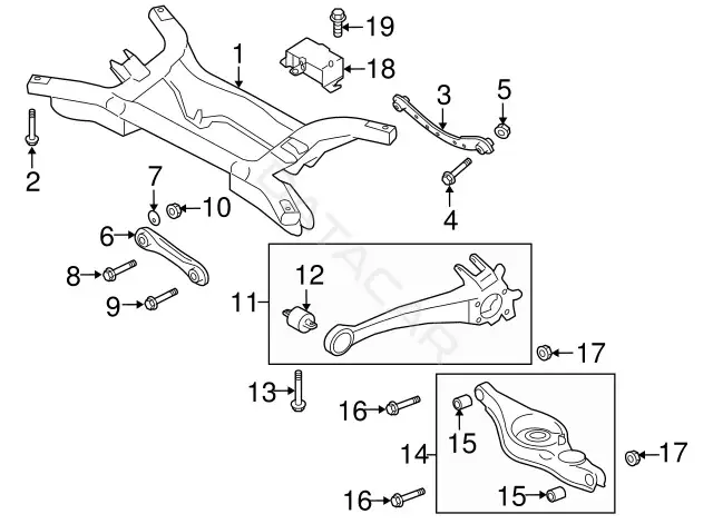 Болт подвески MITSUBISHI MU000995