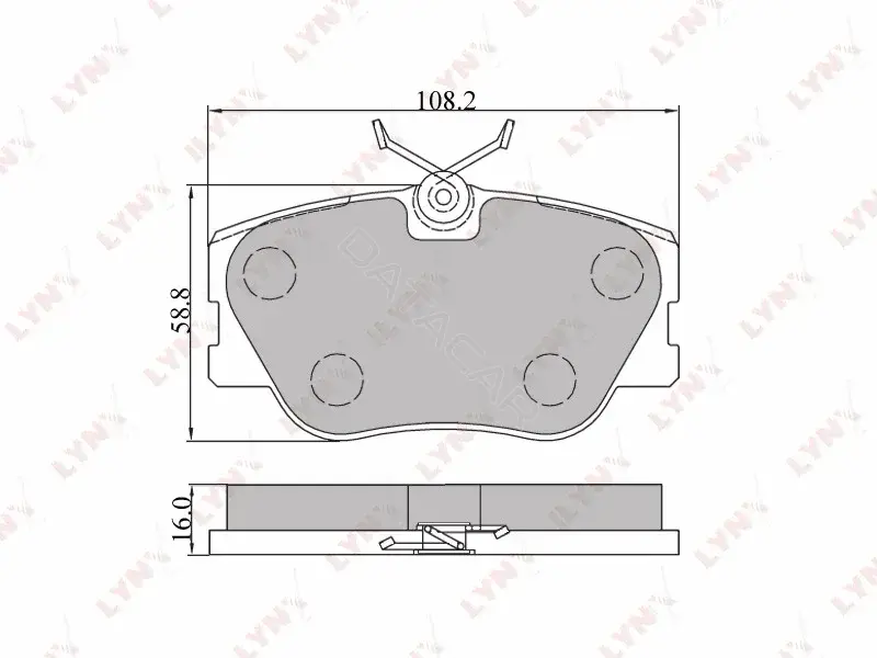 Тормозные колодки LYNXAUTO BD-5301