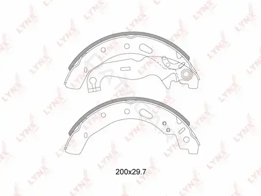 Тормозные колодки LYNXAUTO BS-3007