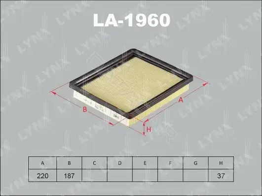 Воздушный фильтр LYNXAUTO LA-1960