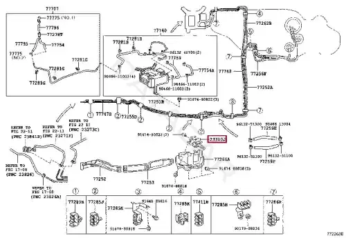 Топливный фильтр TOYOTA 23300-50140