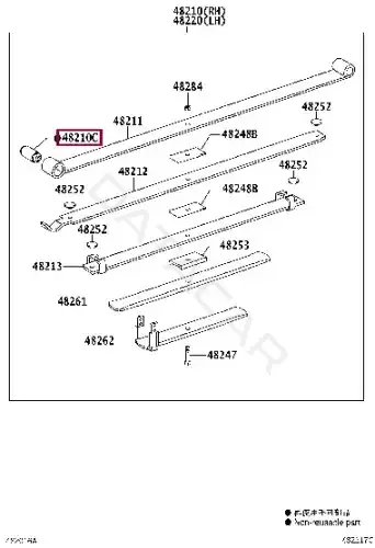 Втулка рессоры TOYOTA 90389-T0009