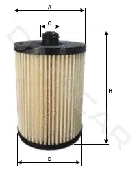 Топливный фильтр SAMPIYON FILTER CE0313ME