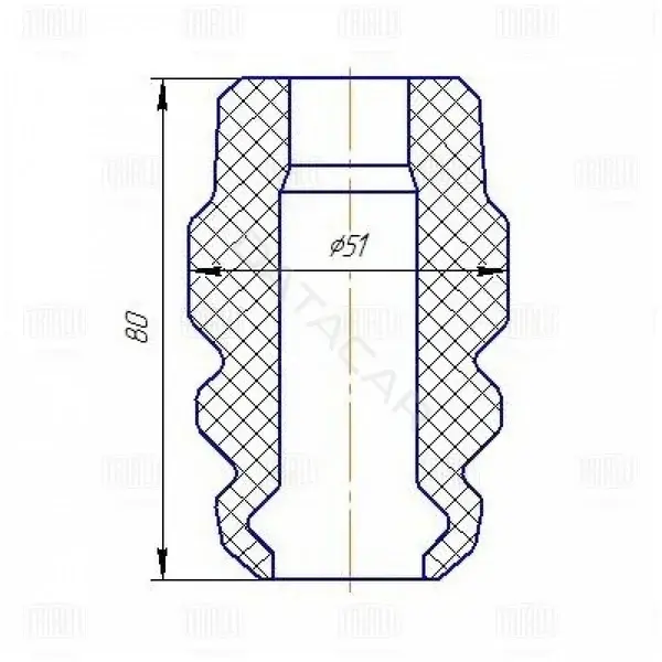 Крепление глушителя TRIALLI BC0881