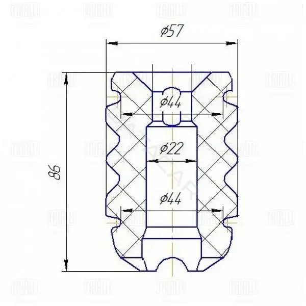 Крепление глушителя TRIALLI BC0134
