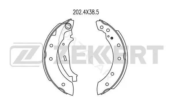 Барабанные колодки ZEKKERT BK-4058